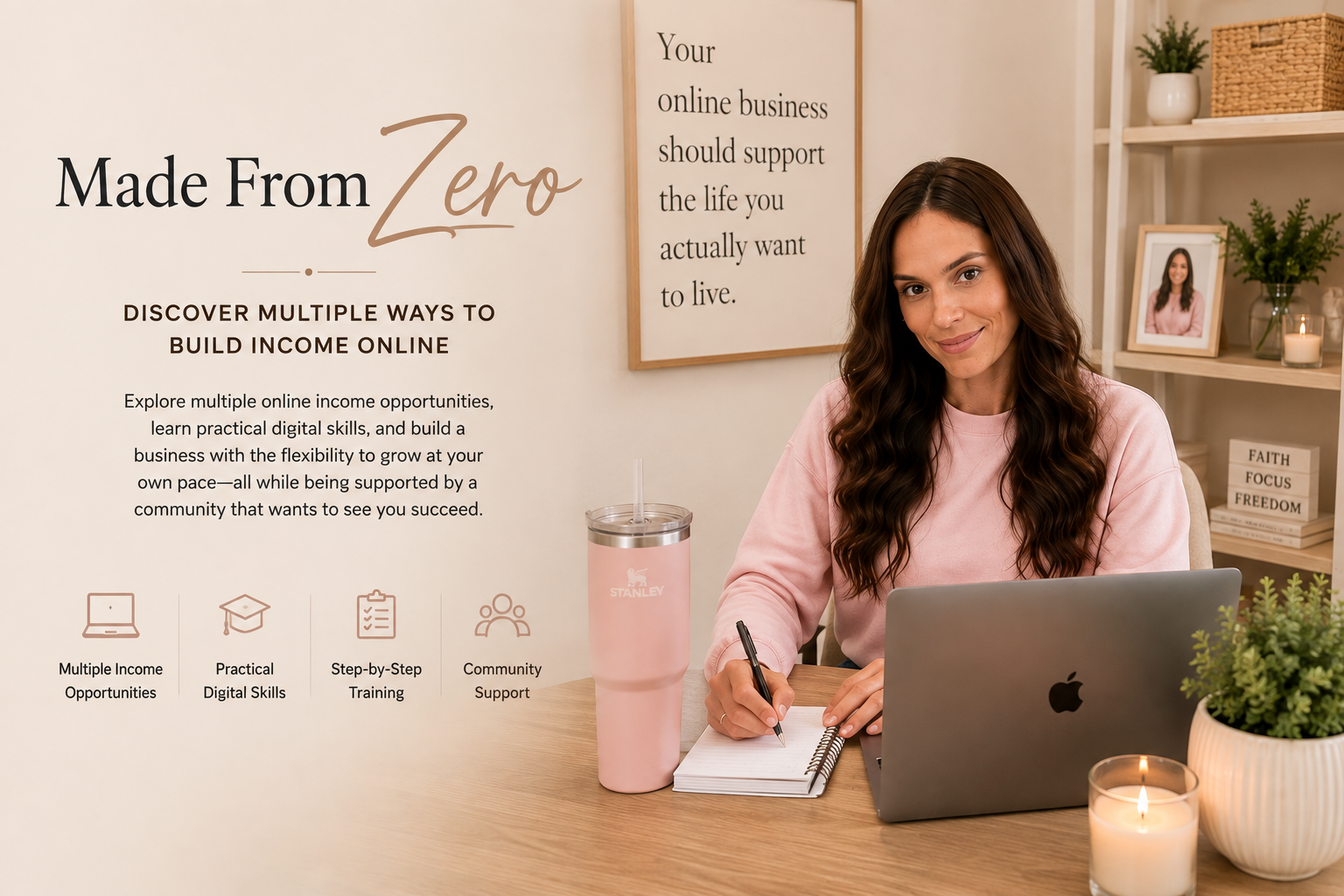 Made From Zero — multiple ways to build income online